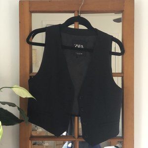 Black vest from Zara, size small-medium